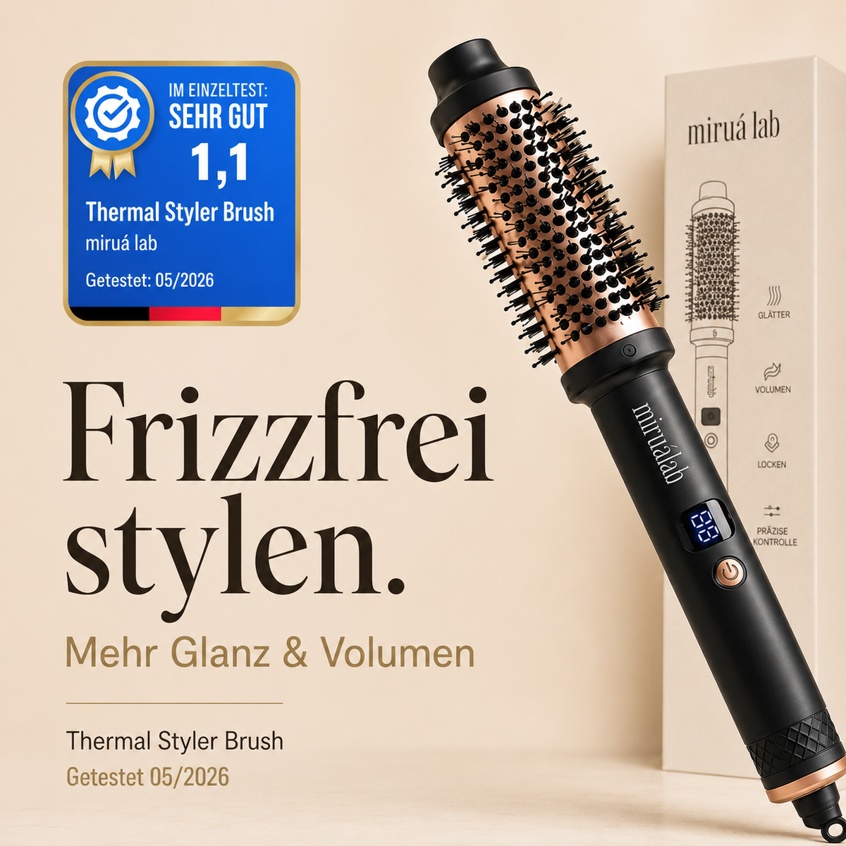 Miruá Lab Thermal Styler – Volumen Booster